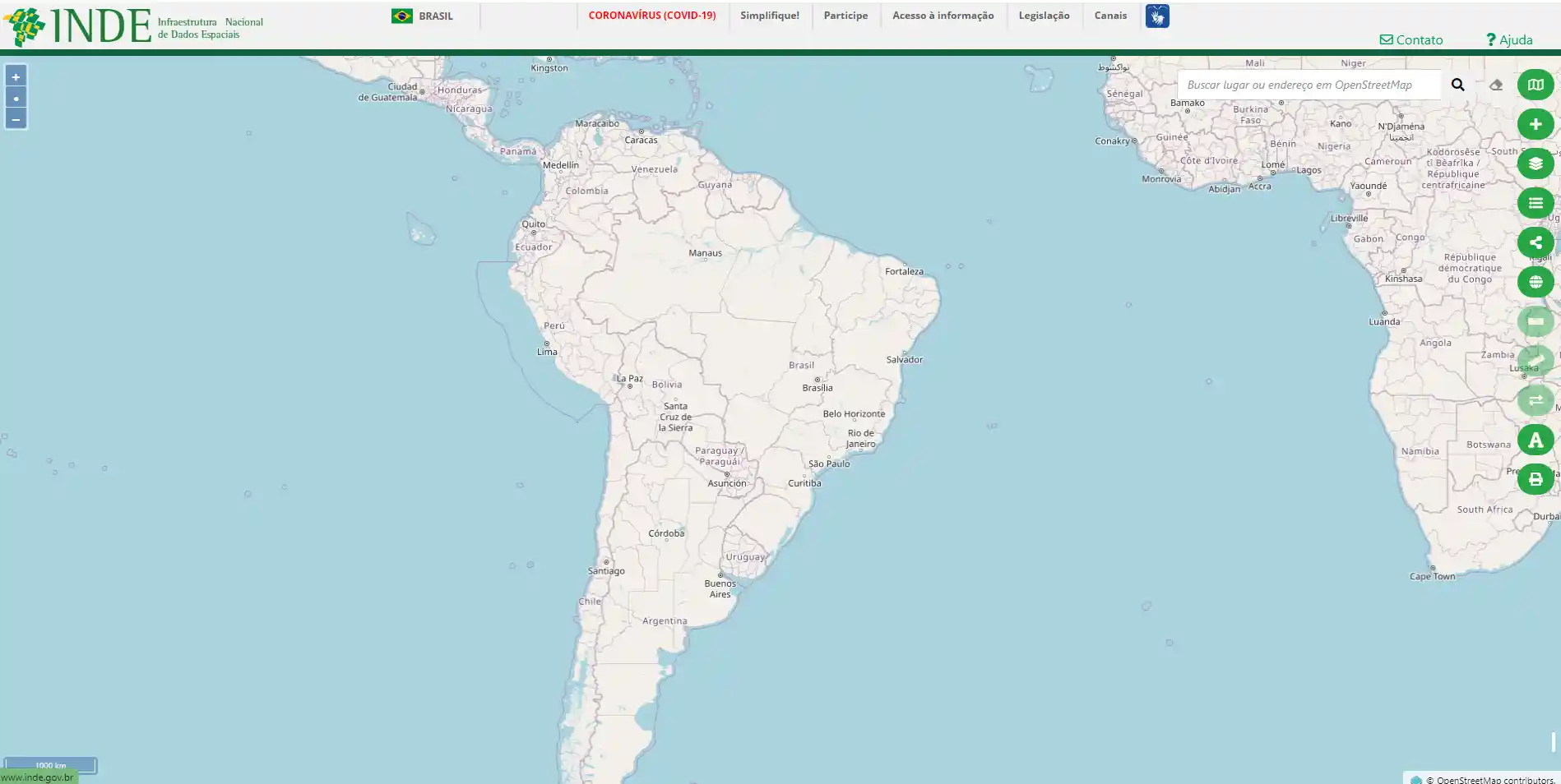 dados-geograficos-inde - infraestrutura -nacional -dados espaciais