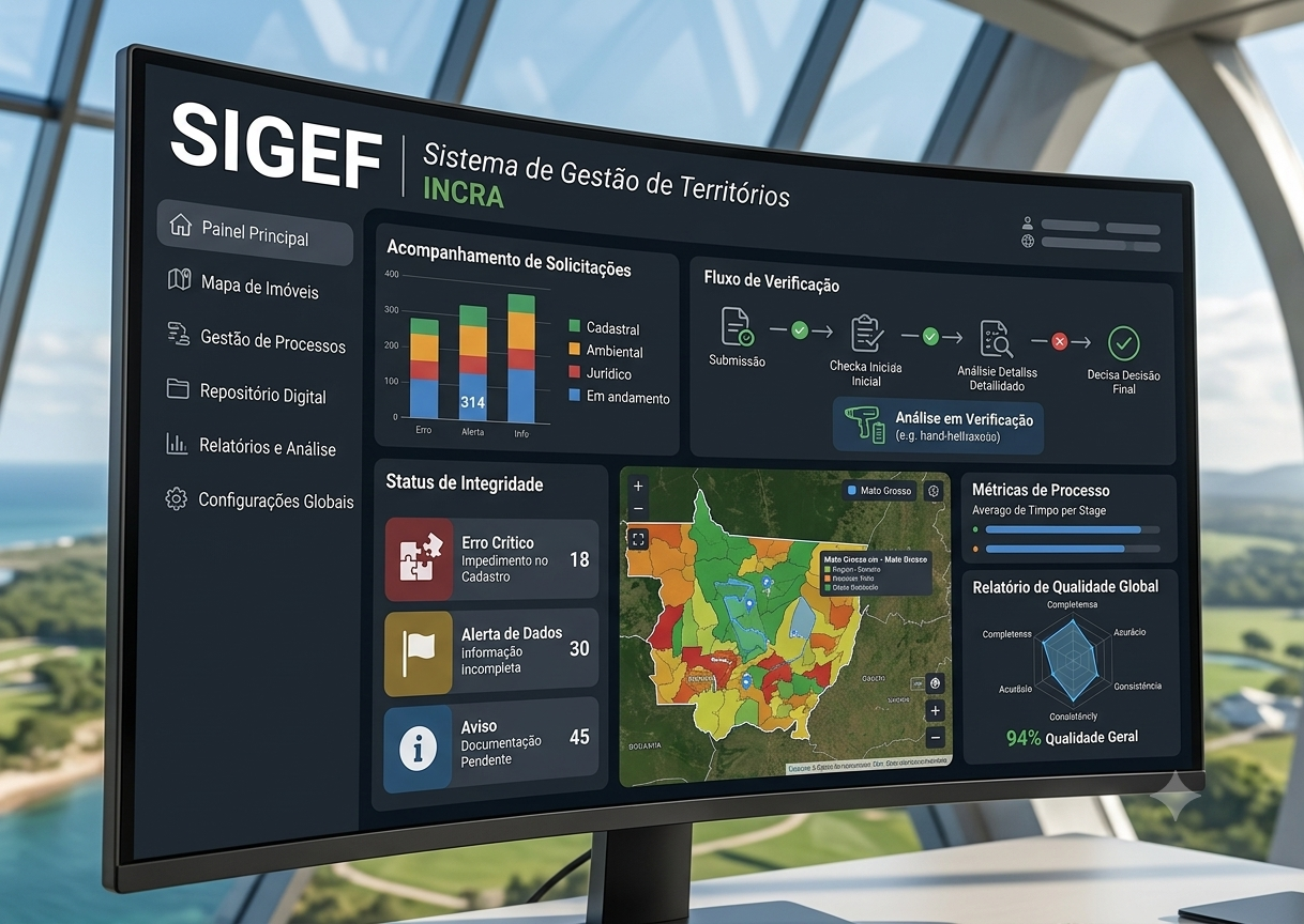 Atualização do SIGEF Automatiza Cancelamento de Certificações e Moderniza a Gestão Fundiária