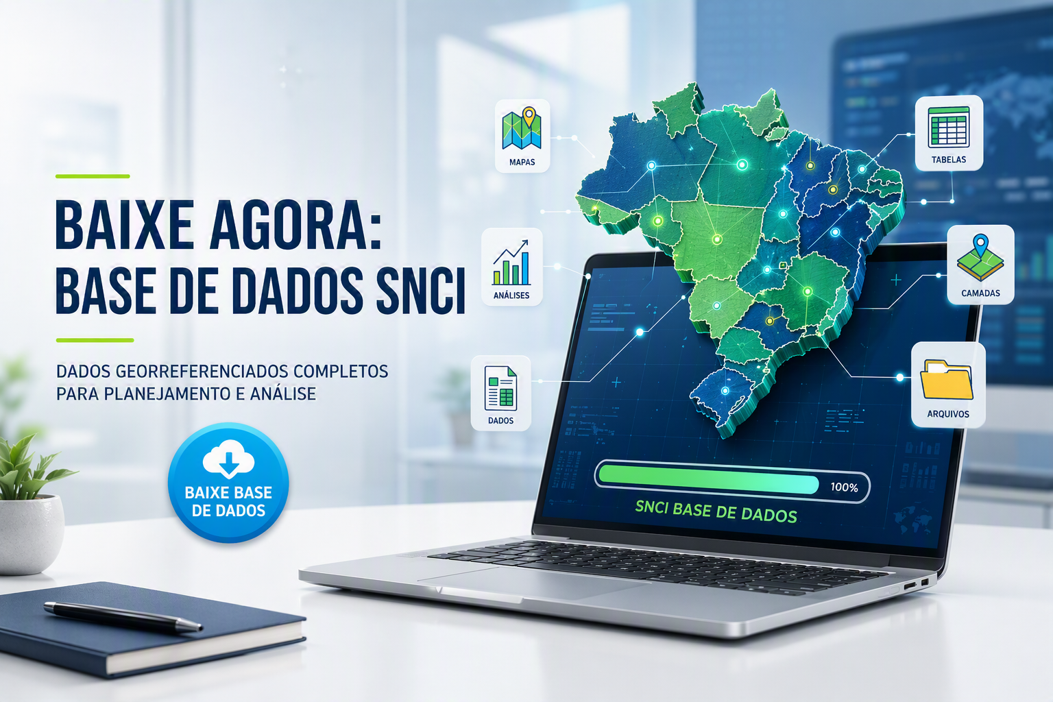Mapa Interativo do SNCI: Download de Dados SHP e CSV por Estado